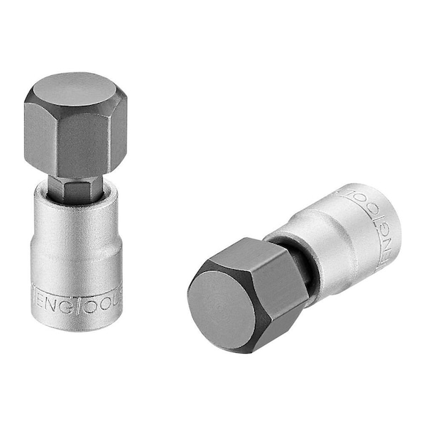 Teng Tools 12mm 1/4 Inch Drive Metric Hex Chrome Vanadium Socket M141512-C - main